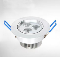 Spots encastrés LED, luminaires de plafond LED, spots domestiques à trois faisceaux, appliques murales réglables à 3 watts avec rendu des couleurs élevé