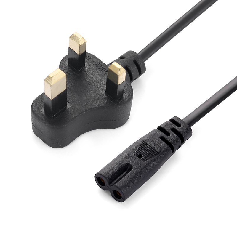 Шнур питания британского стандарта, штепсельная вилка британского стандарта, 3-контактный кабель питания c7, шнур питания ps4, кабели питания IEC C7 ac 8, фигурный кабель 1,5 м