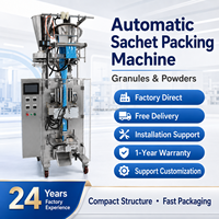 Machine d'emballage verticale DEEPACK PLC à scellage 4 côtés, équipement électrique de scellage de sachets en aluminium pour sachets de thé, sauces