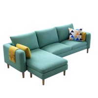 Vente directe d'usine de canapé de salon amovible et lavable en tissu de coton et de lin