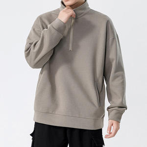 <span class=keywords><strong>Felpa</strong></span> da uomo <span class=keywords><strong>con</strong></span> collo a mezza Zip <span class=keywords><strong>con</strong></span> tasche risvolto Casual manica lunga <span class=keywords><strong>Polo</strong></span> Pullover sportivo top - Product Image 1