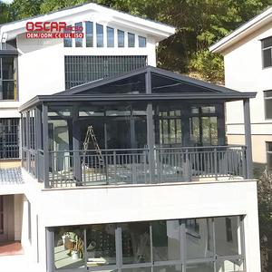 Petites serres de jardin <span class=keywords><strong>Solarium</strong></span> en aluminium Conservatoire de jardin Maison vitrée Patio Cour arrière-cour Véranda - Product Image 3