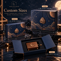 Kotak Musik Eco Paired Opening Berlapis Emas dengan Hiasan Bunga dari Karton Tebal untuk Melodi Kenangan