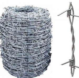 Fil barbelé galvanisé haute sécurité et haute résistance, double torsion, en rouleau de 500 m, 20 kg par rouleau, avec emballage - Product Image 5