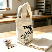 Groothandel Bulk Bakkerij Koekjes Recycleerbare Boodschappentas Biologische Canvas Katoenen Tote Bag Fabrikant Op Maat
