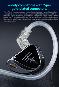 CCA <span class=keywords><strong>Hydro</strong></span> Hybrid In-Ear Auriculares 2DD + 8BA Monitor de aislamiento de sonido de alta resolución Auriculares TWS sin cancelación de ruido - Product Image 5