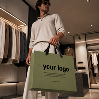 MH High-end FSC Eco-friendly Luxury Customizable Logo Hot Stamped White Custom Paper Gift Bags & Shopping Bags for Luxury Goods