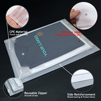 Sacs d'emballage pour vêtements avec fermeture éclair GRS, sacs en polyéthylène avec fermeture éclair pour vêtements, sacs en plastique personnalisés avec fermeture éclair avec votre propre logo