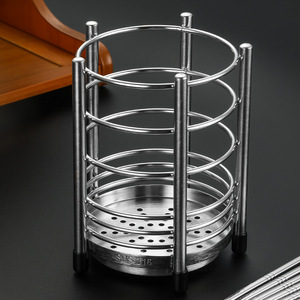 YOUNGTUO Stainless Steel <b>Chopstick</b> <b>Holder</b> Kitchen Storage Organizer Multi Function Cutlery Rack Drainable Desktop Container - Product Image 5