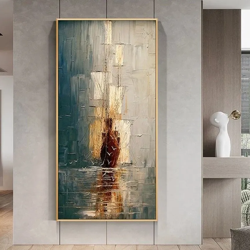 wholesale dropshipping wall art oil painting abstract oil painting 100% handmade oil painting