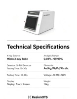 Analyseur de métaux précieux haute précision Kesion EXPLORER380 avec garantie d'un an, machine industrielle