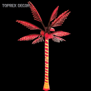 Cây thông Noel nhân tạo ngoài trời chất lượng cao, an toàn, đèn LED 110v/220v, ánh sáng trắng ấm RGB, đồ trang trí ngày lễ, đèn cây dừa IP65 - Product Image 6