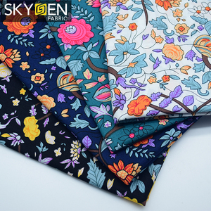 Guangzhou skygen usine pas cher calico en gros mens chemise imprimée 100% coton mousseline tissu - Product Image 2