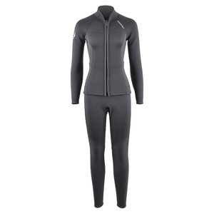 Traje de buceo de una pieza abierto de neopreno de 3mm de alta calidad para mujer, traje de buceo impermeable de dos piezas de manga corta con pantalla de seda de 5mm - Product Image 1