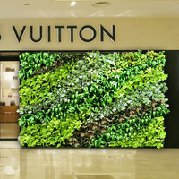 Mur végétal artificiel en plastique, gazon synthétique, décoration intérieure pour magasin de fruits, fleurs artificielles, panneau de mariage