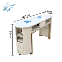 Ensemble table et chaise de manucure personnalisé pour influenceurs, style nordique, en marbre, table de maquillage et de nail art, table de nail art dédiée