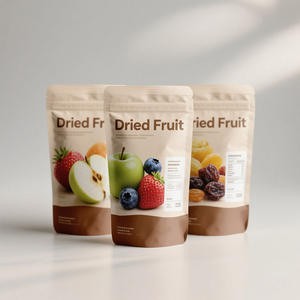 Impression personnalisée Mangues Cacao Snack Fenêtre transparente Feuille Pochette debout Sacs d'emballage alimentaire de fruits secs avec fermeture éclair - Product Image 4