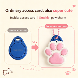 Estuche para Tarjetas de Acceso con Diseño de Pata de Gato, Impreso en 3D con PLA, Portátil, para Uso en Exteriores, Estilo Xiaohongshu, de Alta Gama - Product Image 3