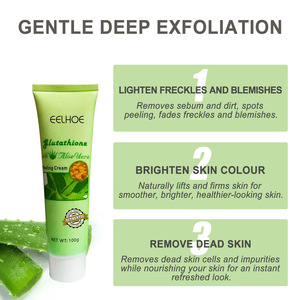 Marque privée oem Crème exfoliante réparatrice à l'<span class=keywords><strong>aloe</strong></span> <span class=keywords><strong>vera</strong></span> pour le nettoyage en douceur de la peau du visage - Product Image 4