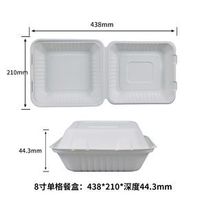 Usine en gros 6 pouces <span class=keywords><strong>Hambourg</strong></span> boîte de Box-450ml papier à emporter conteneur alimentaire - Product Image 5