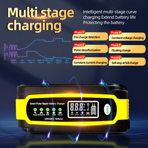 Smart Pulse Repair <b>Battery</b> Charger 12V <b>24V</b> 10Amp For Car Motorcycle <b>Battery</b> Repair - Product Image 4