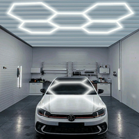Lampe LED hexagonale à grille, haute qualité, économie d'énergie, pour garage, entrepôt, jardin, atelier, atelier de detailing automobile LETARON