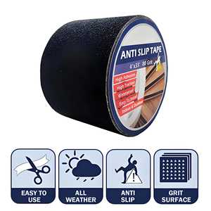 เทปกันลื่นสีดำสำหรับโรงเรียนอนุบาล ODM OEM เป็นมิตรกับสิ่งแวดล้อม ปราศจากกลิ่น ปลอดสารพิษ ช่วยเพิ่มความปลอดภัยในการเคลื่อนที่บนพื้น - Product Image 4