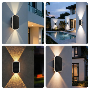 Lámpara de Jardín Solar con Logotipo Personalizado, Lámpara de Pared LED, IP65 Impermeable, Iluminación Exterior Portátil, 2700K Blanco Cálido, Cuerpo de Plástico - Product Image 2