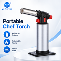 Chalumeau à flamme jet YIZHENG YZ-709 au gaz butane, torche de sécurité pour la cuisine, la soudure, le barbecue et le camping en extérieur