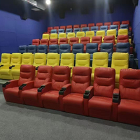 Fabricante produce asientos modernos para cine con portavasos, sofás de cine, muebles de cuero para teatro, asientos para salas de conciertos.