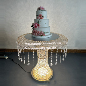 Promozione perfetta oro decorare torta nuziale tavolo torta nuziale Stand tavoli da esposizione per eventi banchetti festa - Product Image 2