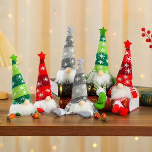 New <b>Christmas</b> Glowing Santa Faceless Doll Small PVC Knitted Hat with Light <b>Gift</b> Decor Ornament - Product Image 6