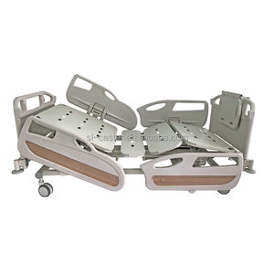 SL-BC221 letto di ospedale azionato a mano con Guardrail sicuro 4 ruote centro contral caster economia tipo ABS + acciaio materiale medicale letto - Product Image 3