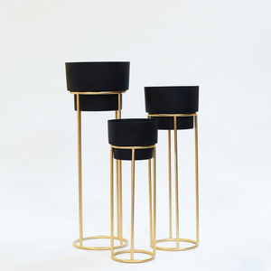Jardinières pour plantes d'intérieur et d'extérieur & Support de plantes sur pied en métal moderne pour jardin, balcon et salon - Product Image 2