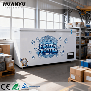 Congeladores Comerciales para Exhibición de Alimentos <span class=keywords><strong>Congelados</strong></span>, Suministro Directo de Fábrica en China, Descongelación Automática para Restaurantes, <span class=keywords><strong>Delicatessen</strong></span> y Supermercados - Product Image 1