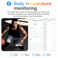 Pulsera Inteligente sin Pantalla OEM, Termómetro de Presión, Seguimiento Multideportivo, Reloj de Salud con IA, Monitor de Actividad Física, Monitor de Sueño, Resistente al Agua