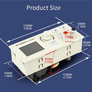 Módulo de Fuente de Alimentación CC Estabilizada Ajustable CNC XY6020, Convertidor Reductor de Voltaje de 20A 1200W, Regulador de Potencia CV CC para Electrónica - Product Image 6