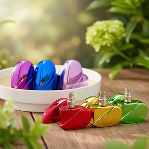 Heart Shaped Glass Perfume <b>Bottle</b> 25ml With Screw Cap Love <b>Spray</b> <b>Small</b> Sample Vial - Product Image 3