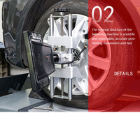 Ensemble complet de machine d'alignement de roues 3D de haute qualité, élévateur 4 poteaux, démonte-pneus et équilibreuse de roues