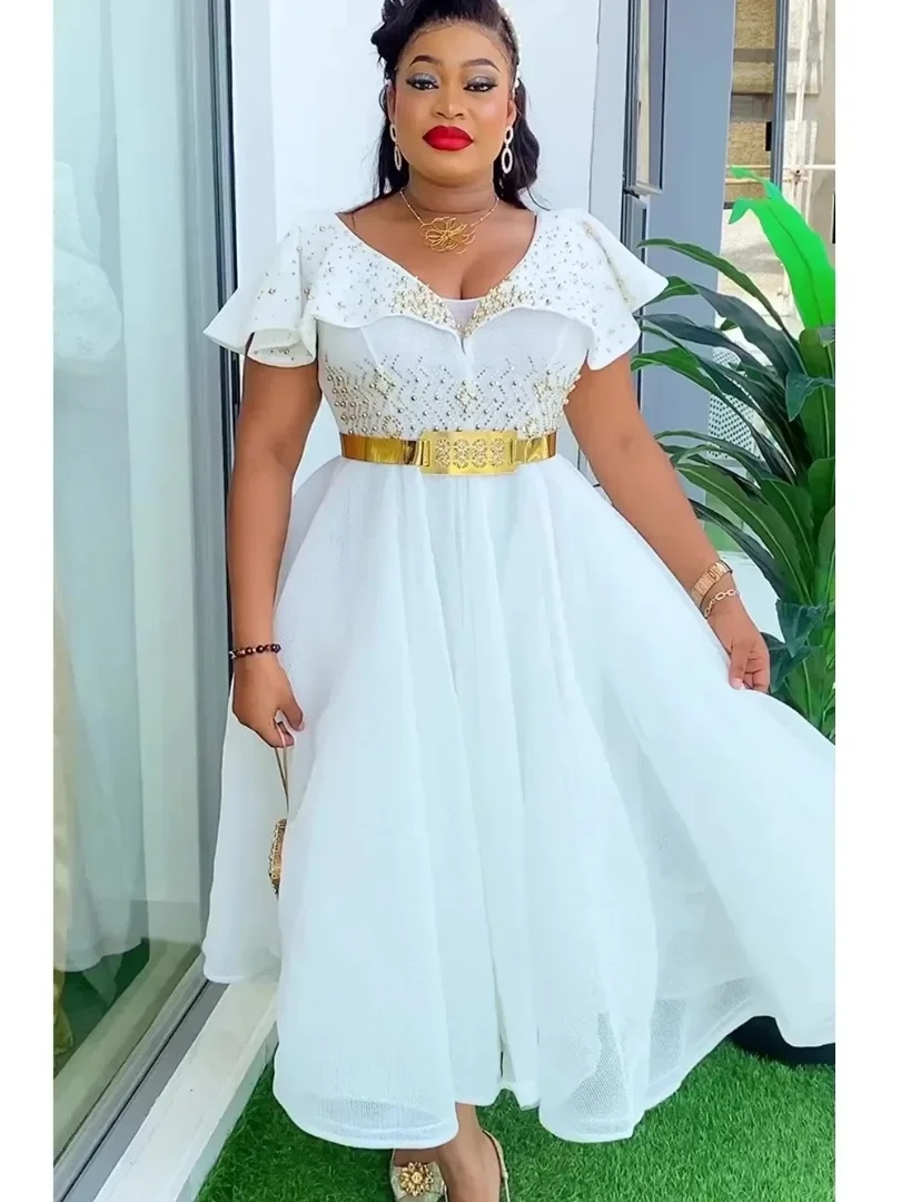 open lace back dress Plus Size Sleeveless Aline Bridesmaid Dress Long Side Split Wedding Party Dress main image 0