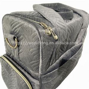 Sac de rangement portable double couche grande capacité en velours pour maquillage et vernis à ongles, certifié BSCI - Product Image 6