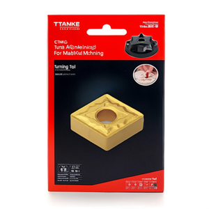 Inserto de torneado negativo TTAKE CNMG MX de 80 grados para mecanizado de metales - Product Image 2