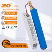 Kit de conversion d'alimentation d'urgence 3-20W, autonomie 2-3 heures, avec batterie de secours