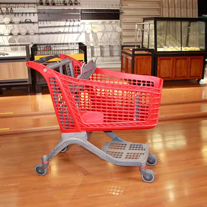 Professional Manufacturer Metal Steel <strong>Small</strong> Supermarket Store Euro Style Shopping <strong>Trolley</strong> - Product Image 5