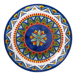 Nouvelle assiette à soupe profonde domestique en céramique jetable créative assiette à salade de 9 pouces couleur émaillée assiette de fête personnalisée plante à vaisselle - Product Image 5