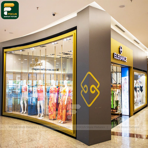 ตู้เสื้อผ้า ชั้นวางของติดผนัง เคาน์เตอร์คิดเงิน สำหรับร้านเสื้อผ้าระดับพรีเมียม - Product Image 2