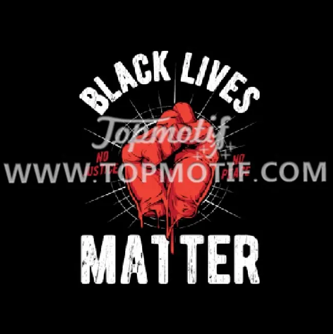 Colorful printing transfer black lives matter graphic tee man t shirts