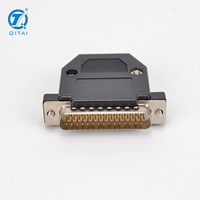 Conector Hembra D-SUB 44P 5A QX822-44, Carcasa Rectangular Encolada, Línea de Impresión, IP66, para Equipos de Control Industrial y Automotriz