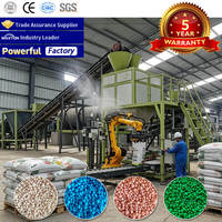 Kazachstan 1-5t/u NPK meststof productielijn, 2-10mm ureum/fosfaat/kalium gebaseerde NPK meststof granulatielijn