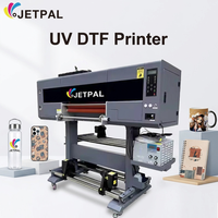 Imprimante jet d'encre UV DTF Jetpal XP600 avec module de marquage à chaud A1 intégré et équipement de plastification entièrement automatique pour autocollants en rouleau